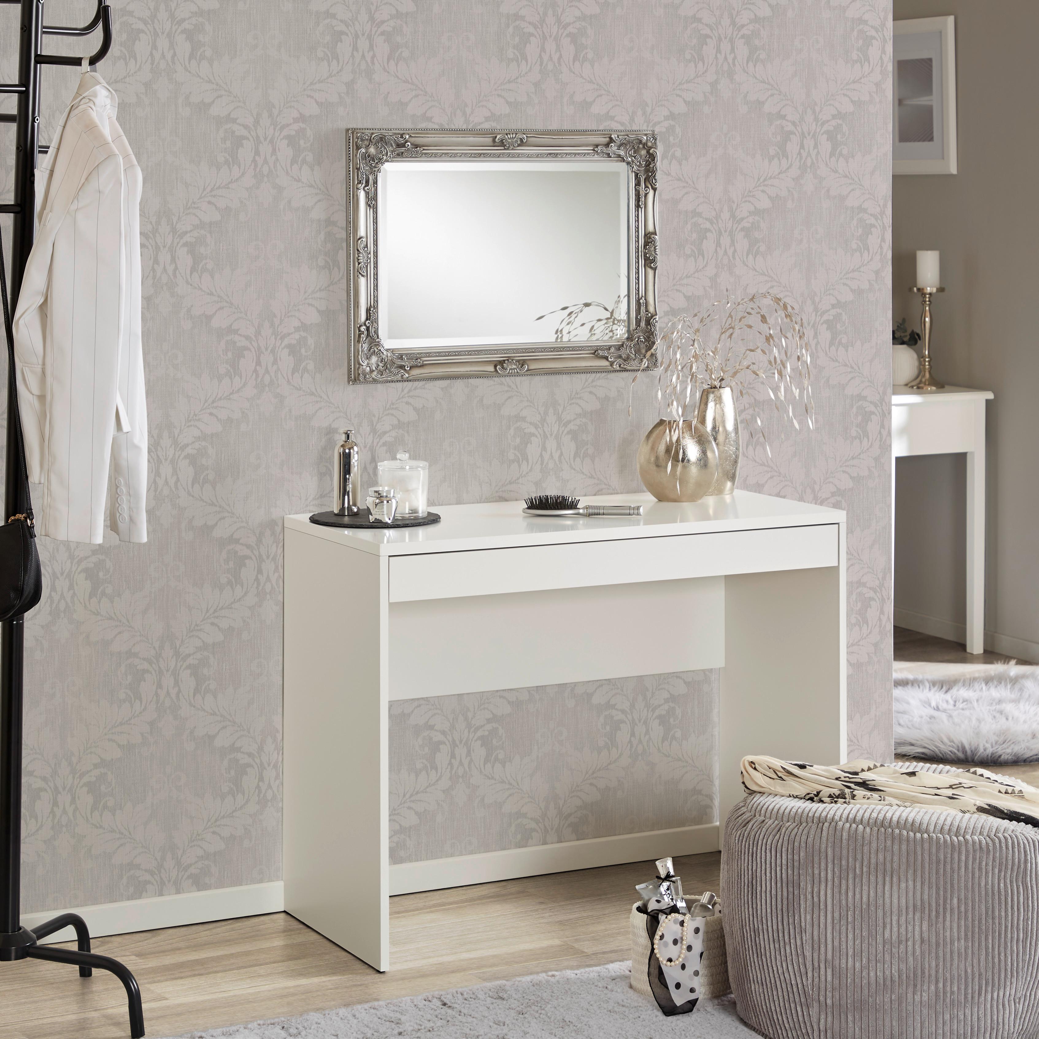 Măsuță de machiaj SANDY - alb, Modern, material pe bază de lemn (100/76/45cm) - Modern Living