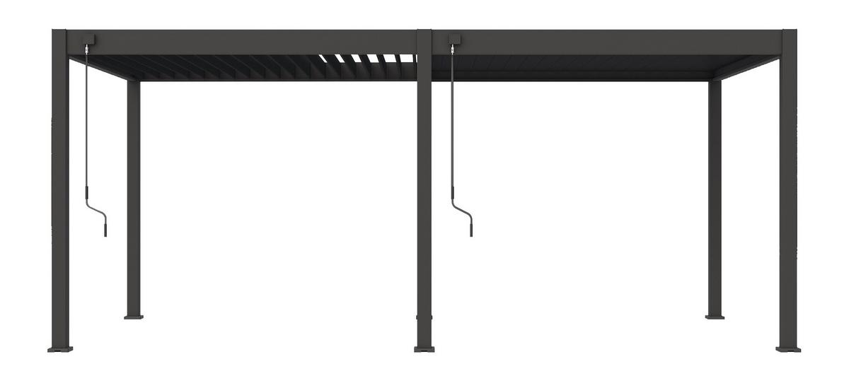 PERGOLA DELUXE 3,6X5,3M ANTHRAZIT - Basics, Metall (530/255/360cm) - Gardenson