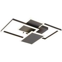 LED-Deckenleuchte Will Schwarz max. 40 Watt - Schwarz, MODERN, Kunststoff/Metall (40/31/7cm)