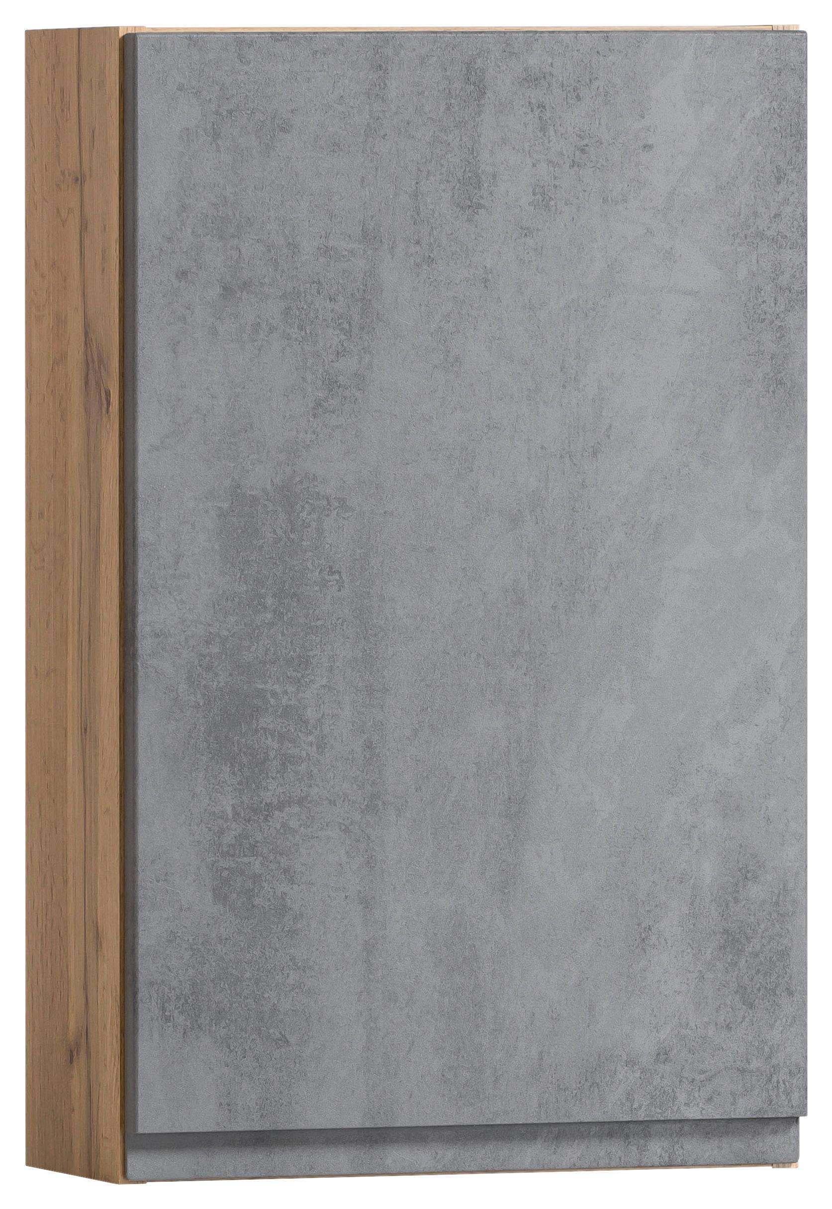 Hängeschrank Varese ca. 40x64 cm Hellgrau/Eiche - Eiche Wotan/Hellgrau, MODERN, Holzwerkstoff (40/64/20cm) - Held