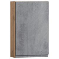 Hängeschrank Varese ca. 40x64 cm Hellgrau/Eiche - Eiche Wotan/Hellgrau, MODERN, Holzwerkstoff (40/64/20cm) - Held