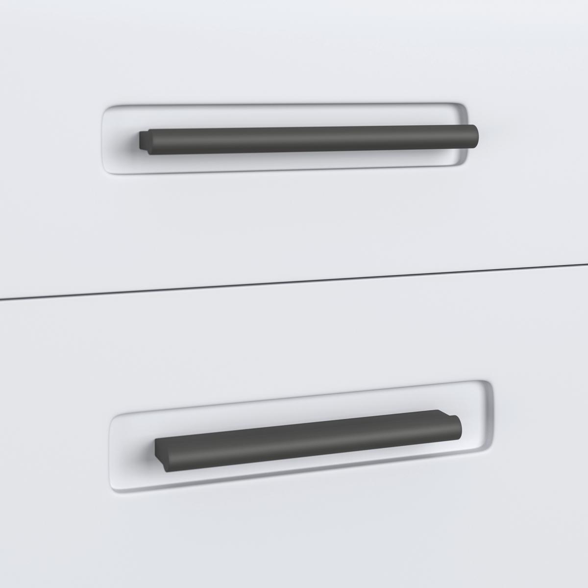 Visoki Element Pearl New - bijela/antracit, Konvencionalno, drvni materijal/plastika (40/188,5/29,6cm)