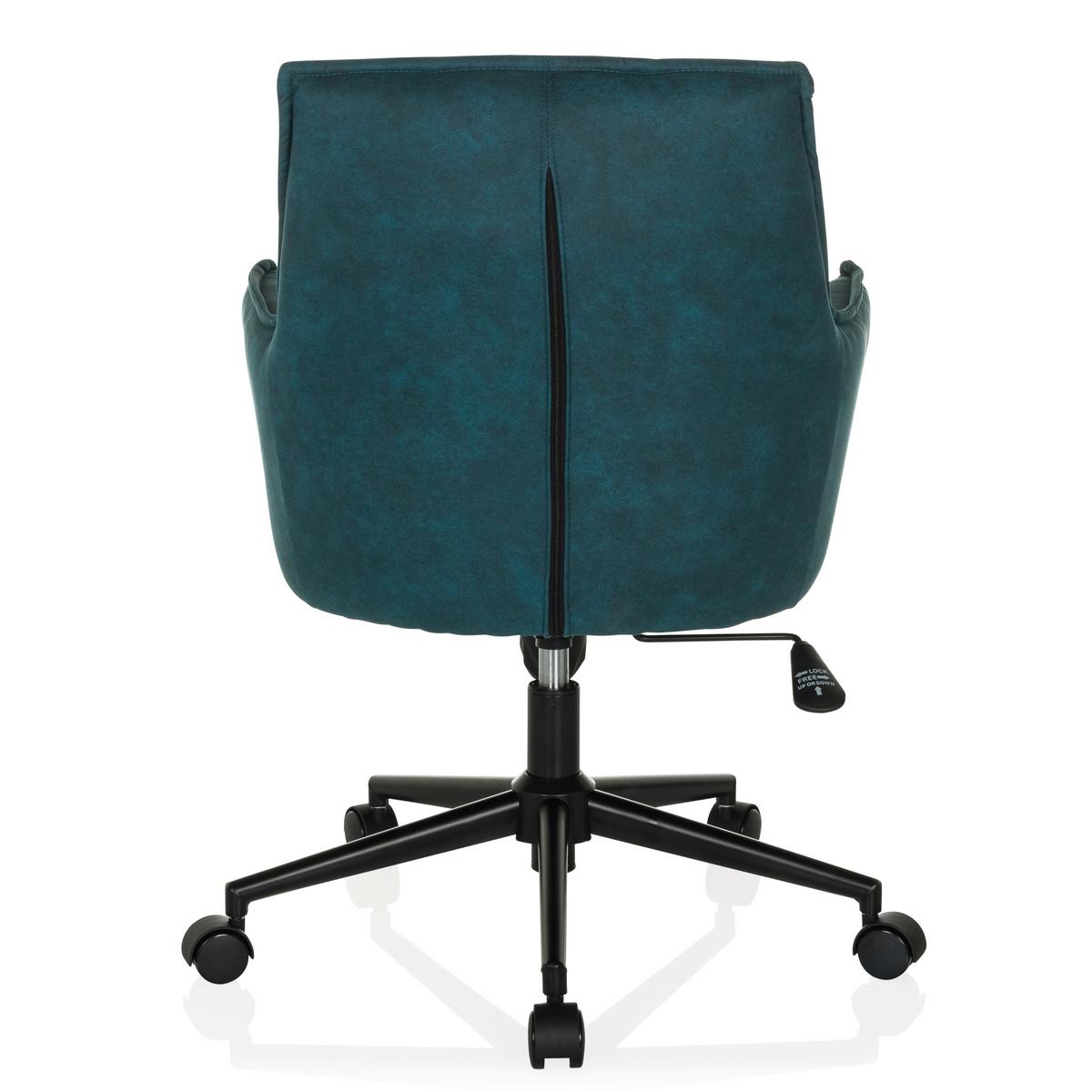 Vrtljivi Stol Solao Life, Temno Modra - črna/temno modra, Moderno, kovina/umetna masa (54/85/70cm) - MID.YOU