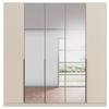DULAP USI ROTATIVE ALABAMA - argintiu/transparent, Modern, material pe bază de lemn (226/229/54cm) - Modern Living