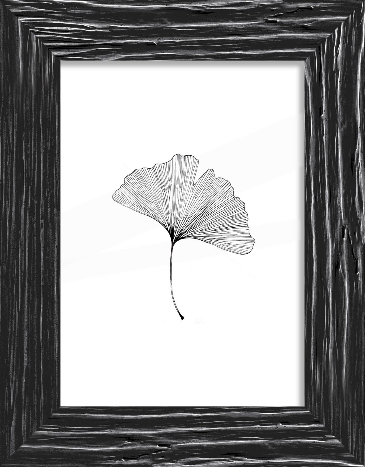 Képkeret Kb. 21x29,7cm Frido - fekete, Romantik / Landhaus, fa (21/29,7cm) - ecoTree
