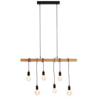 LAMPA WISZĄCA 78845 TOWNSHEND *SBM* - czarny/brązowy, Lifestyle, metal/drewno (100cm) - Marama