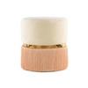 HOCKER Hocker in Champagnerfarben - Champagner/Goldfarben, Basics, Holzwerkstoff/Textil (41/44,5/41cm) - Kayoom