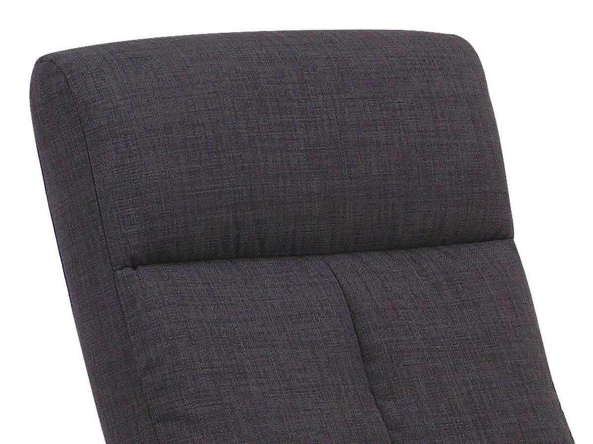 Tv-fotelj Niklas, Temno Siva, Masivno, Tabure - temno siva/naravne barve, Moderno, kovina/tekstil (66/98-86/80-110cm) - Ondega