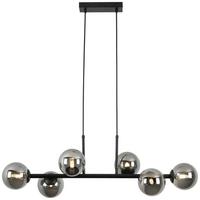 Lampă suspendată LISIB - culoare crom/negru, Modern, sticlă/metal (85cm) - Mömax
