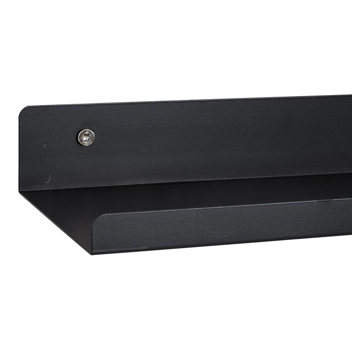 PÓŁKA NA ZDJĘCIA MANDY - czarny, Basics, metal (50/4/10cm) - Xora