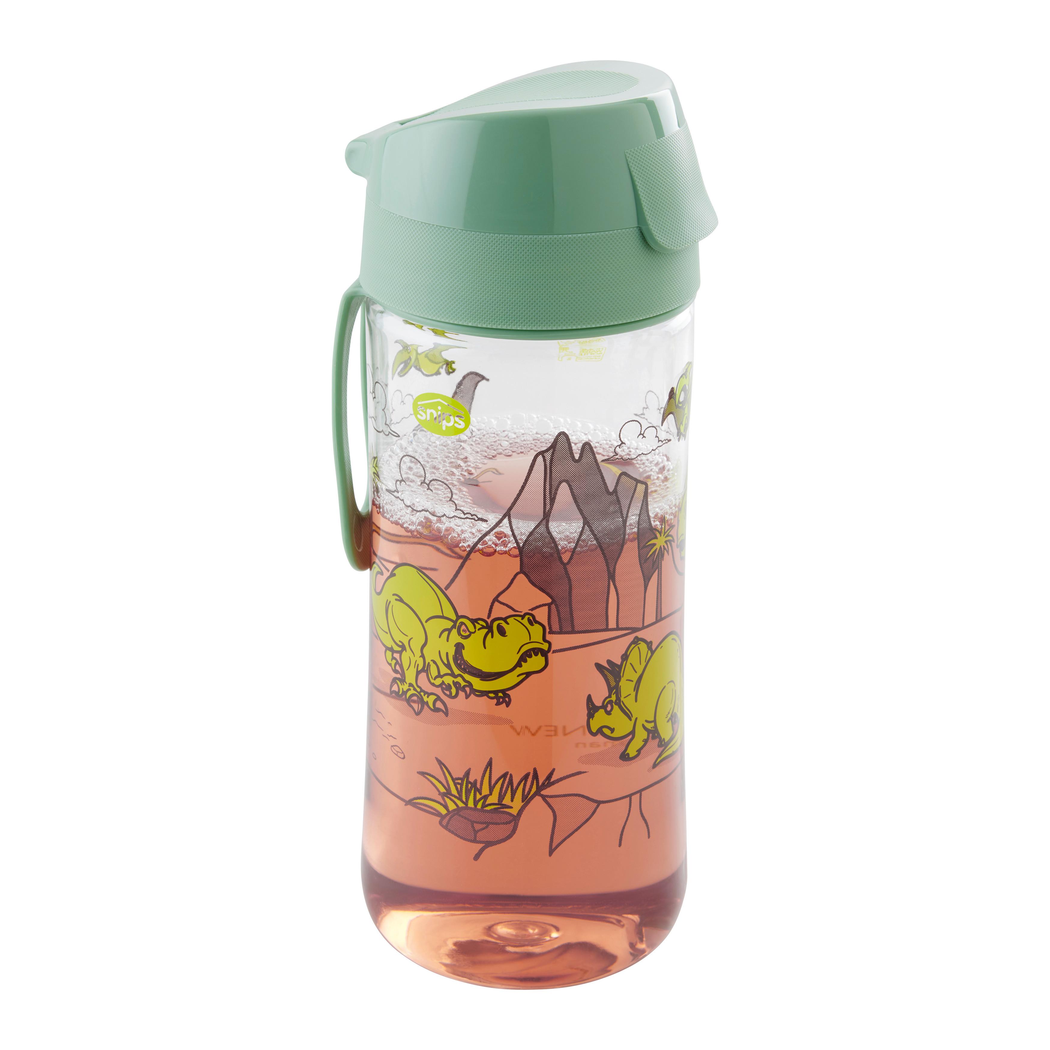 VATTENFLASKA FÖR BARN KIDS - mörkgrön, Klassisk, plast (7/20cm) - Mömax