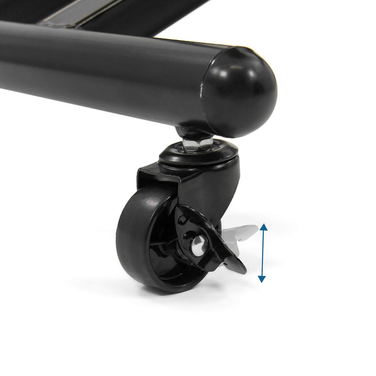 Pisarniški Stolček Otrhoni, Črna - črna, Basics, kovina/umetna masa (46/54-65/63cm) - MID.YOU