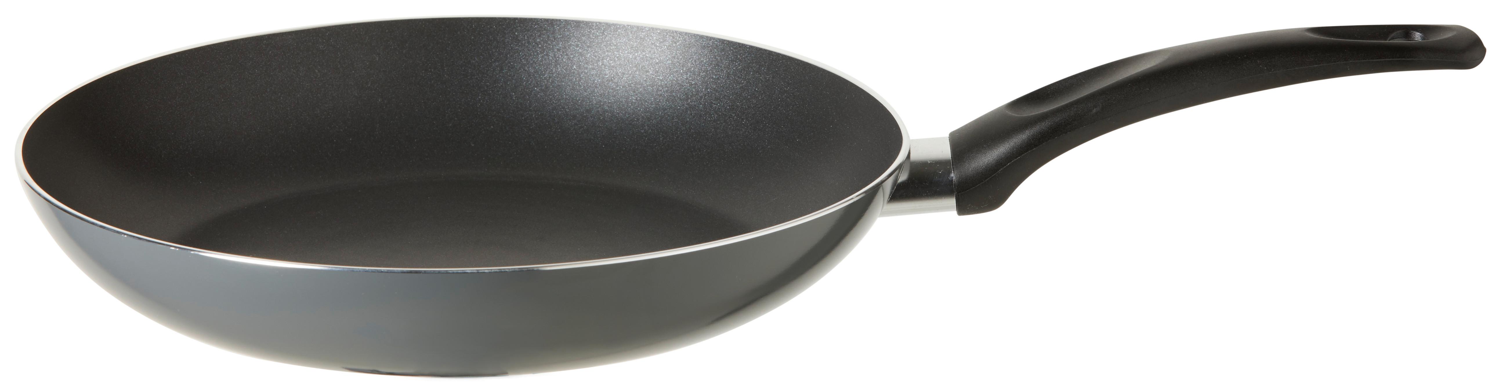 Bratpfanne Basic Ø ca. 28cm - Silberfarben/Schwarz, KONVENTIONELL, Kunststoff/Metall (28/5cm) - Mömax