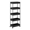 Rollwagen Sandro Schwarz Metall/Kunststoff - Schwarz, MODERN, Kunststoff/Metall (22/116/40cm) - Bessagi Home