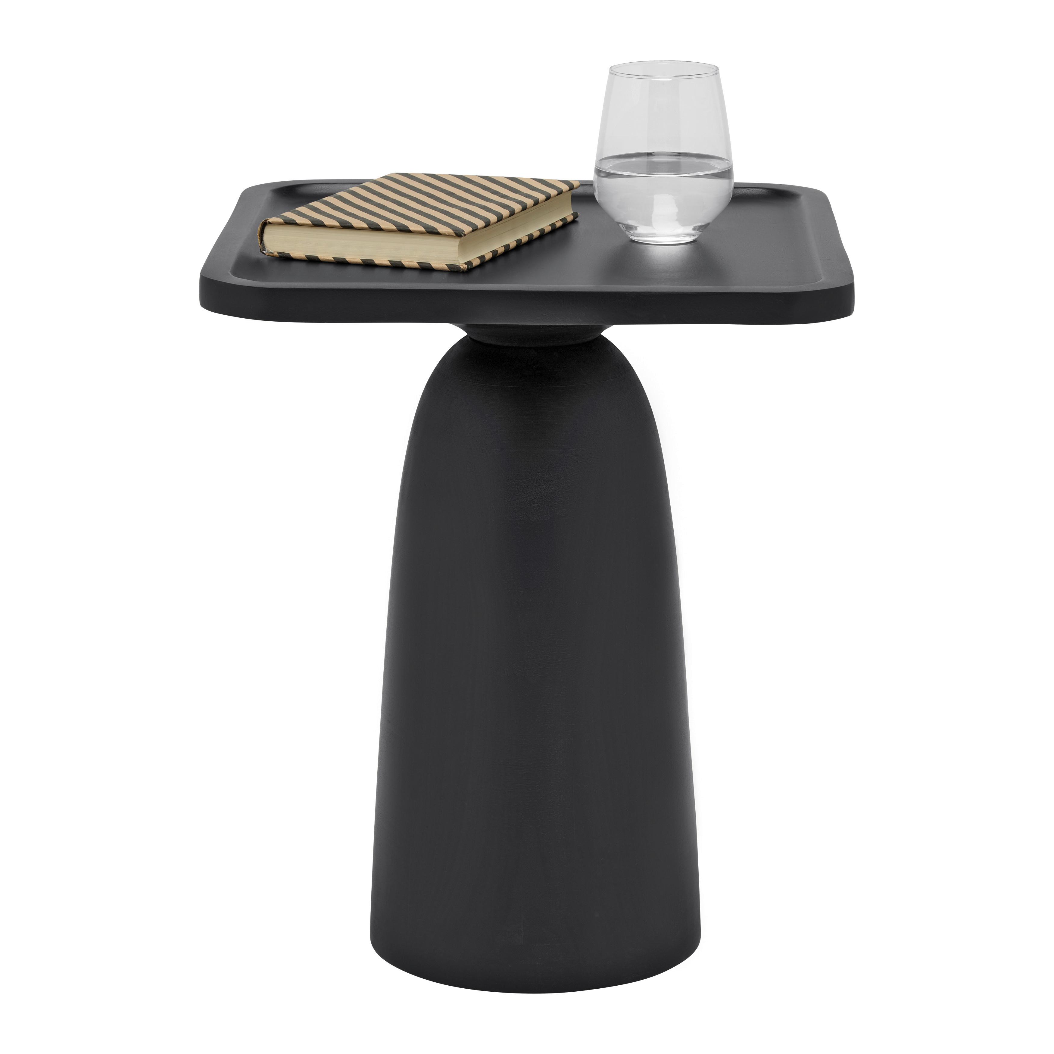 SIDOBORD NOIR -TREND- - svart, Modern, trä (38/45/38cm) - Premium Living
