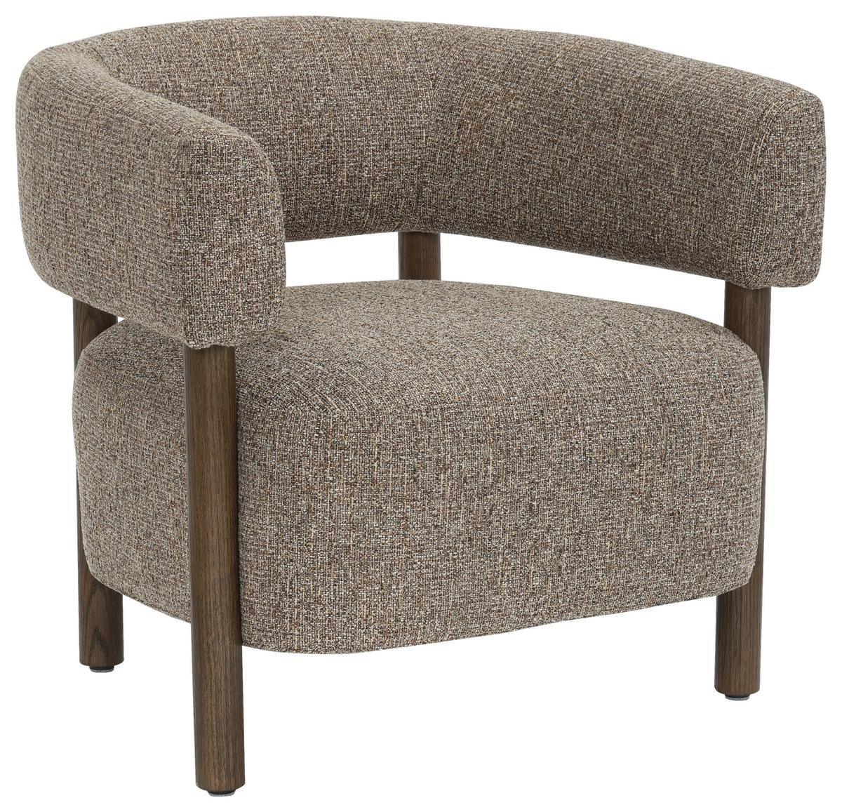 Tv Fotelja Allure - crno-smeđa/smeđa, Moderno, drvo/tekstil (73/70/69cm) - Mömax