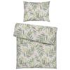 Ágyneműhuzat-garnitúra Stitched Leaves - bézs/zöld, textil (140/200cm) - Modern Living