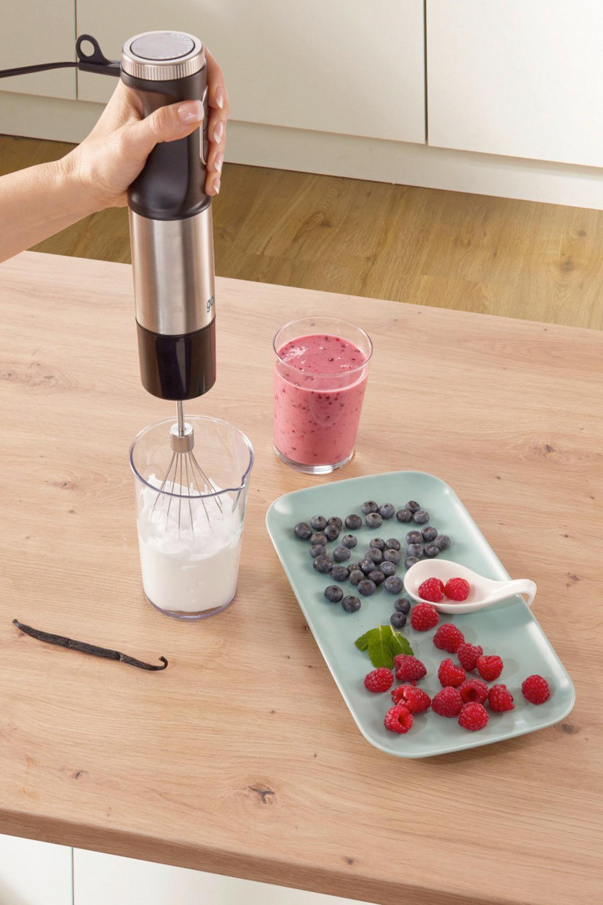 Stabmixer-Set Hbx1000eb - Edelstahlfarben, Trend (6,8/40,7/8,2cm) - Gorenje