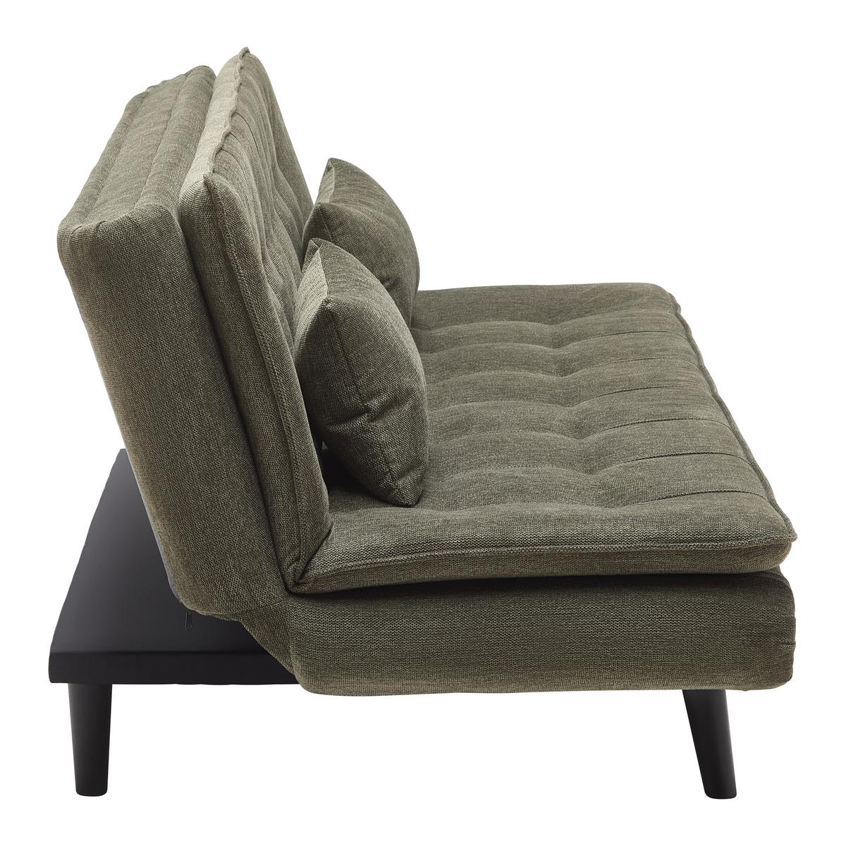 Schlafsofa Sun Grün - Schwarz/Grün, MODERN, Holz/Textil (190/83/93cm) - Mömax