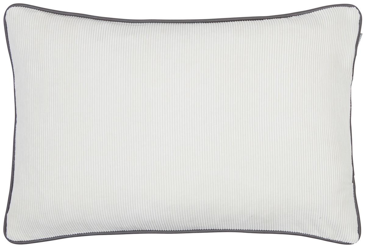 Zierkissen Willow in Weiß ca. 40x60cm - Weiß, MODERN, Textil (40/60cm) - Mary's
