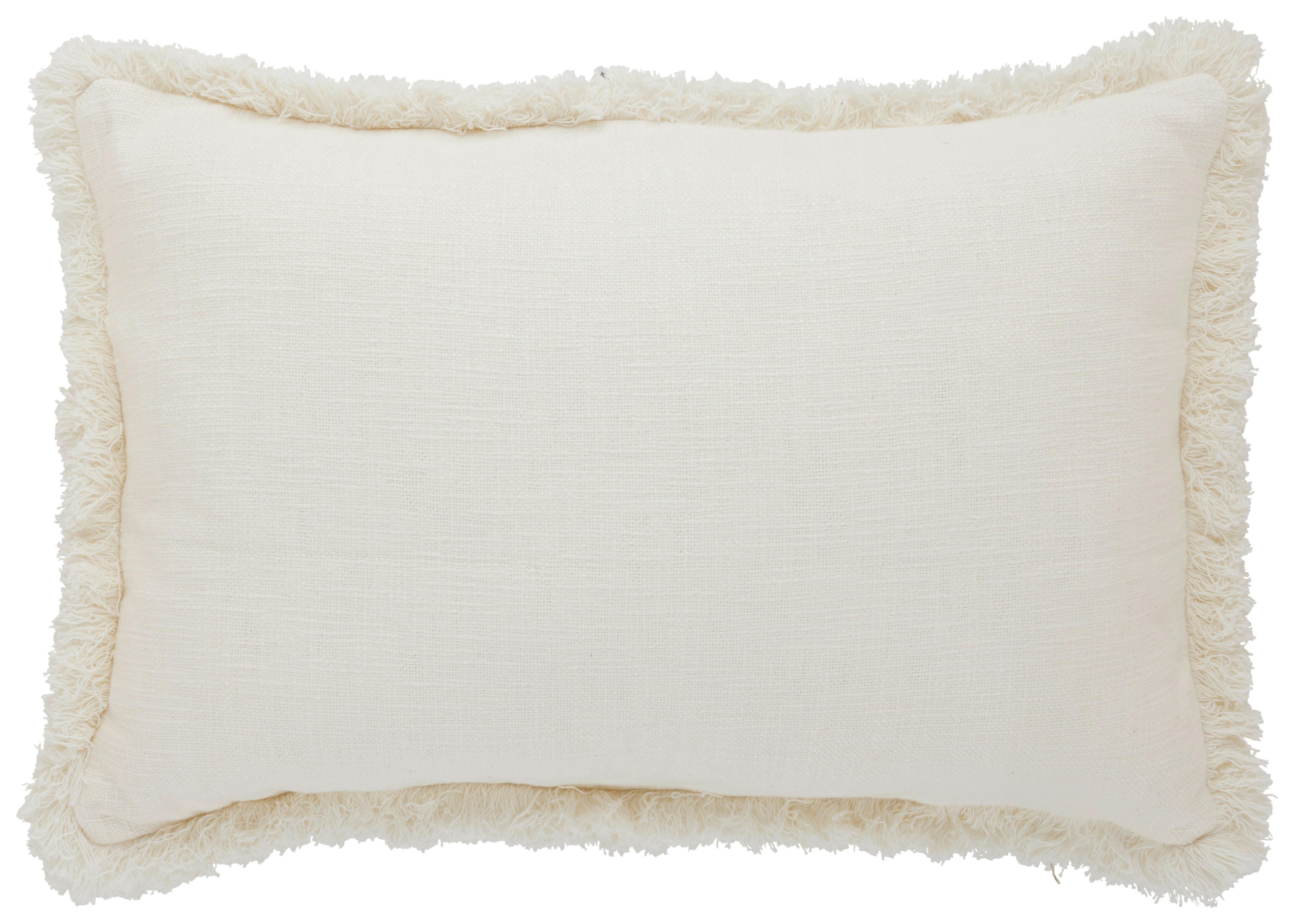 Okrasna Blazina Hazel - bela, Trendi, tekstil (40/60cm) - Premium Living