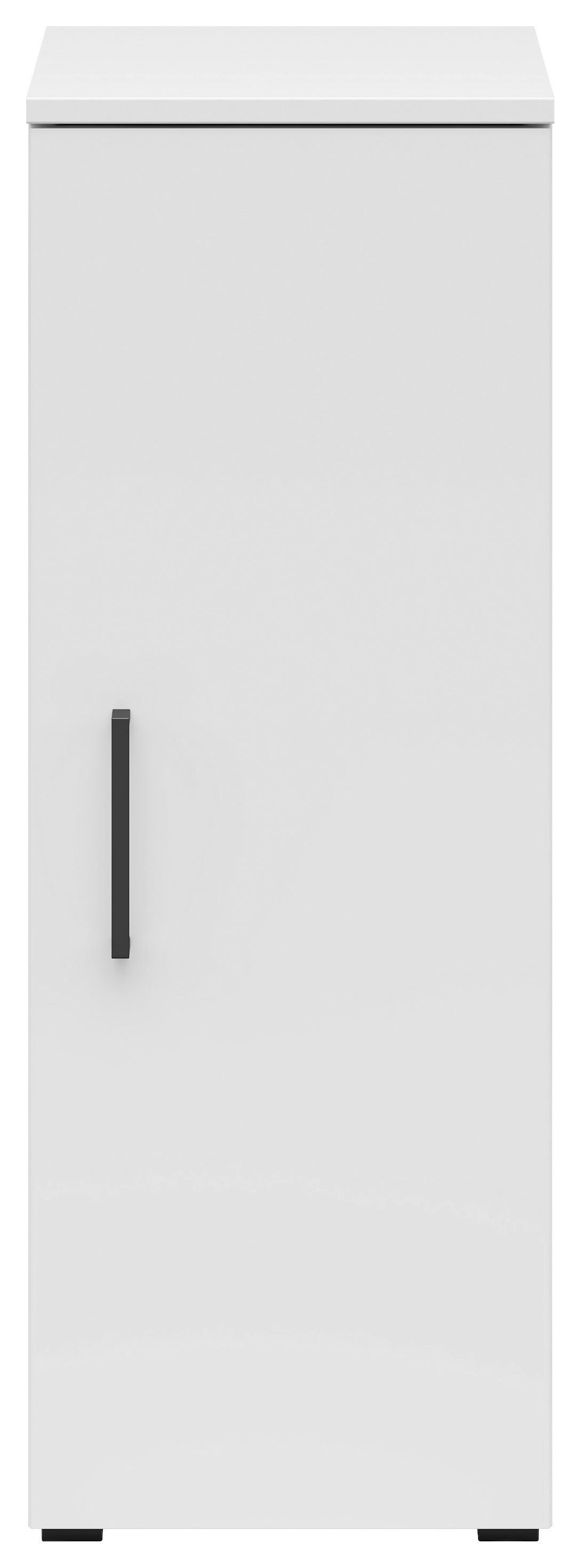Schrank Multistauraum Weiss - Weiss/Schwarz, Modern, Holzwerkstoff/Kunststoff (30/83/40cm) - Premium Living