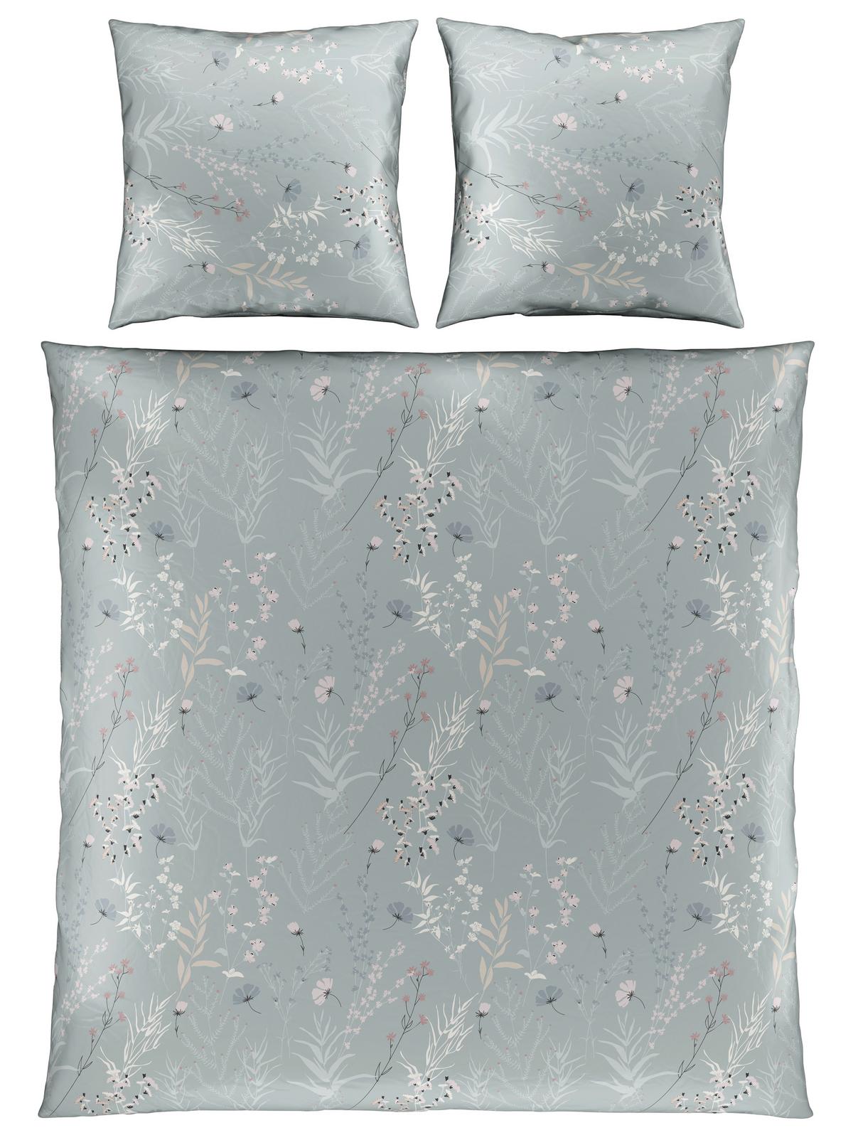 Bettwäsche Lina XXL Grau ca. 200x200cm - Grau, KONVENTIONELL, Textil (200/200cm) - Mömax