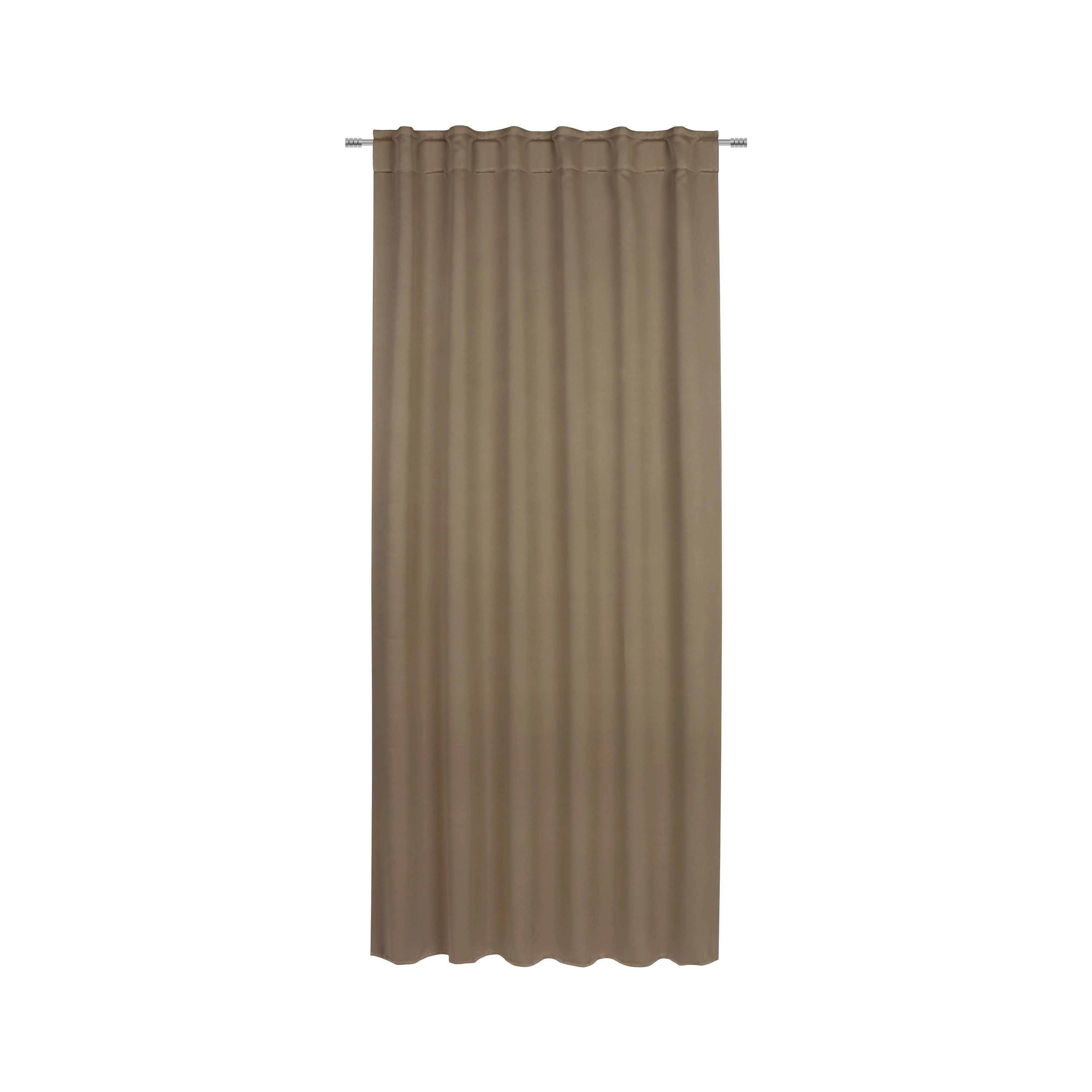 Verdunkelungsvorhang Ricco ca. 140x245cm, 2 Stück - Braun, Textil (140/245cm) - Modern Living