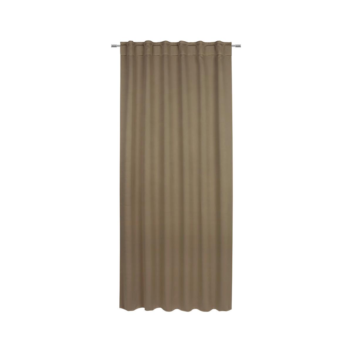 Verdunkelungsvorhang Ricco ca. 140x245cm, 2 Stück - Braun, Textil (140/245cm) - Modern Living