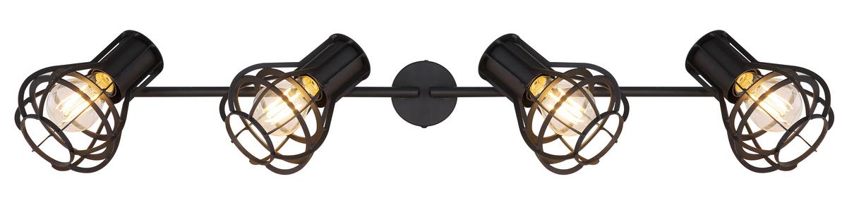 Strahler Clastra max. 40 Watt - Schwarz, MODERN, Metall (70/13/22,5cm)