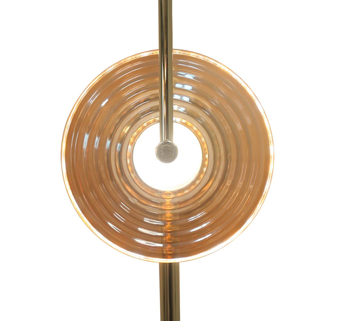 Led-wandleuchte Lp-0301/1w Am Plato - Bernsteinfarben, Design, Glas (52/16/20cm)