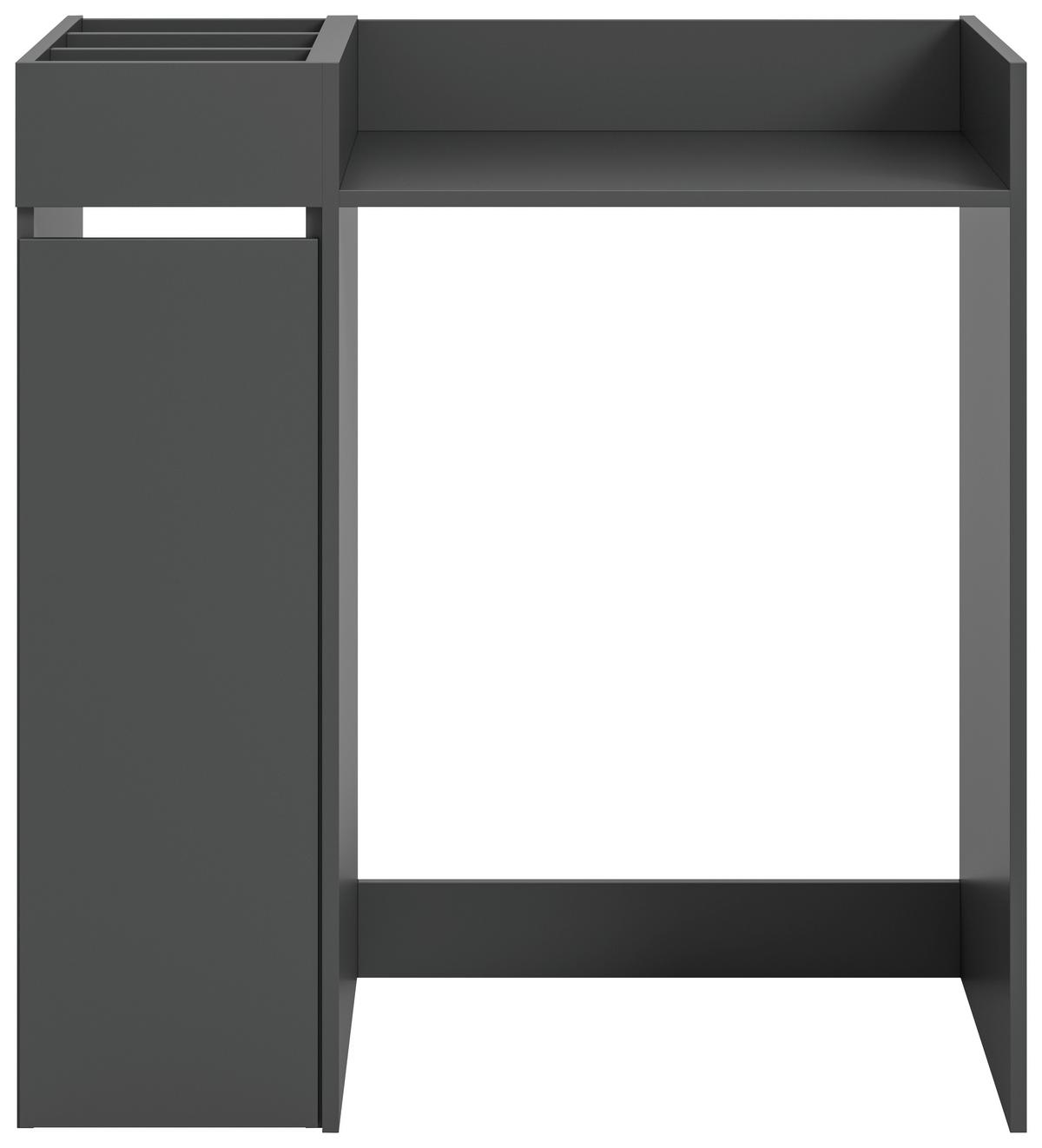 Element Za Perilicu Rublja Free - bijela/antracit, Basics, drvni materijal/plastika (95/101/60cm) - MID.YOU