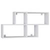 Stenski Regal Lusas, Bela - bela, Moderno, leseni material (100/53/20cm) - MID.YOU