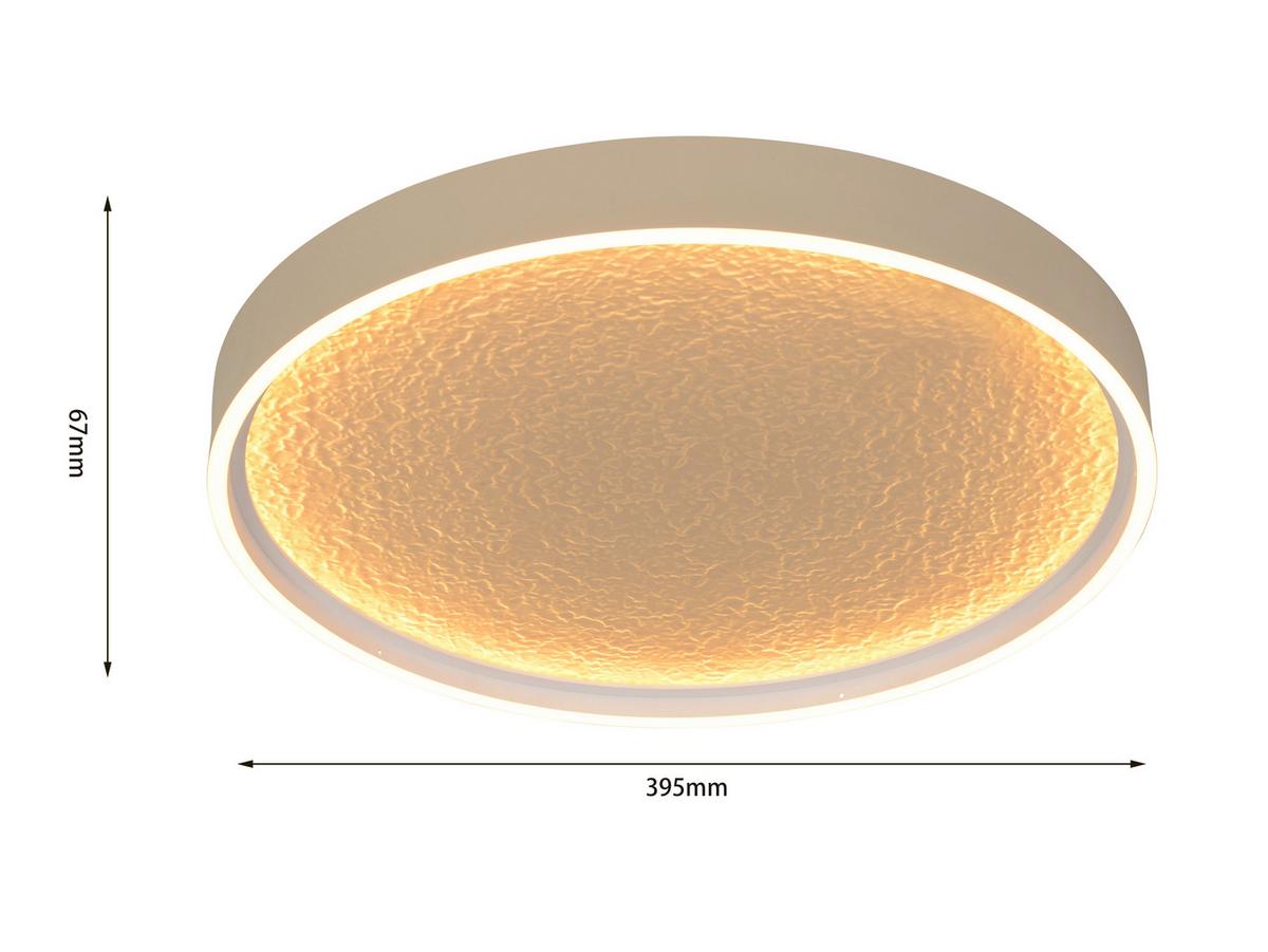 LAMPA SUFITOWA LED 9069-113L BORMES - kolor piaskowy, Basics, tworzywo sztuczne/metal (60/6,5cm)