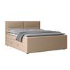 Boxspringbett Kyoto ca. 180x200 cm Naturfarben - Schwarz/Naturfarben, MODERN, Karton/Holzwerkstoff (180/200cm) - MID.YOU