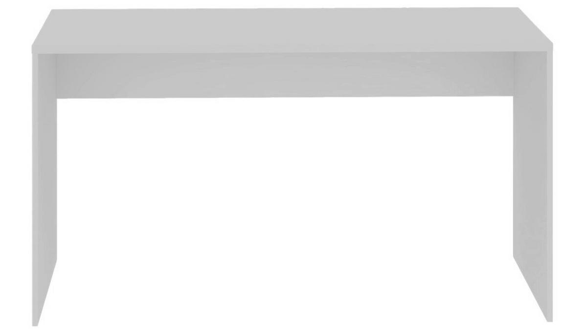 Schreibtisch Unit in Weiss - Weiss, Konventionell, Holzwerkstoff (135/73/54,5cm) - Based