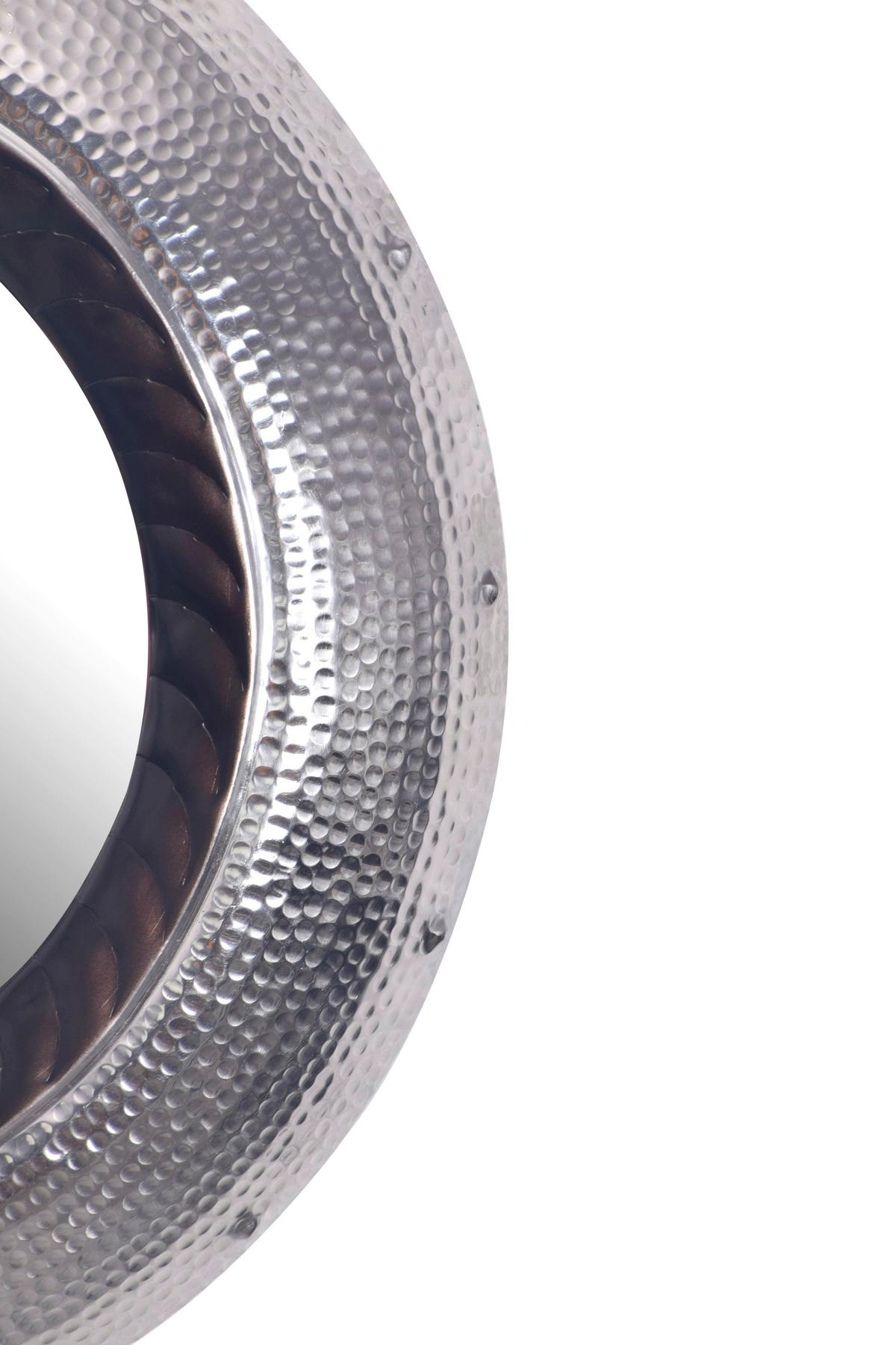 WANDSPIEGEL WL7.117 - Silberfarben, Design, Glas/Metall (74/74/9cm) - MID.YOU