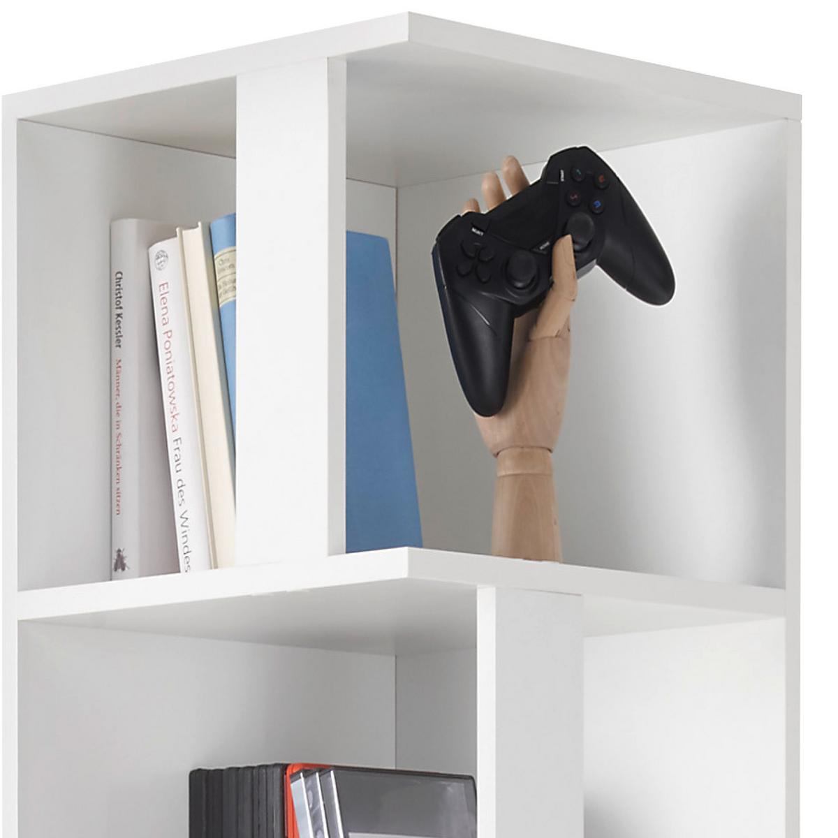 REGAŁ NAROŻNY CORNER SHELF - biały, Basics, materiał drewnopochodny (38/186/38cm) - P & B