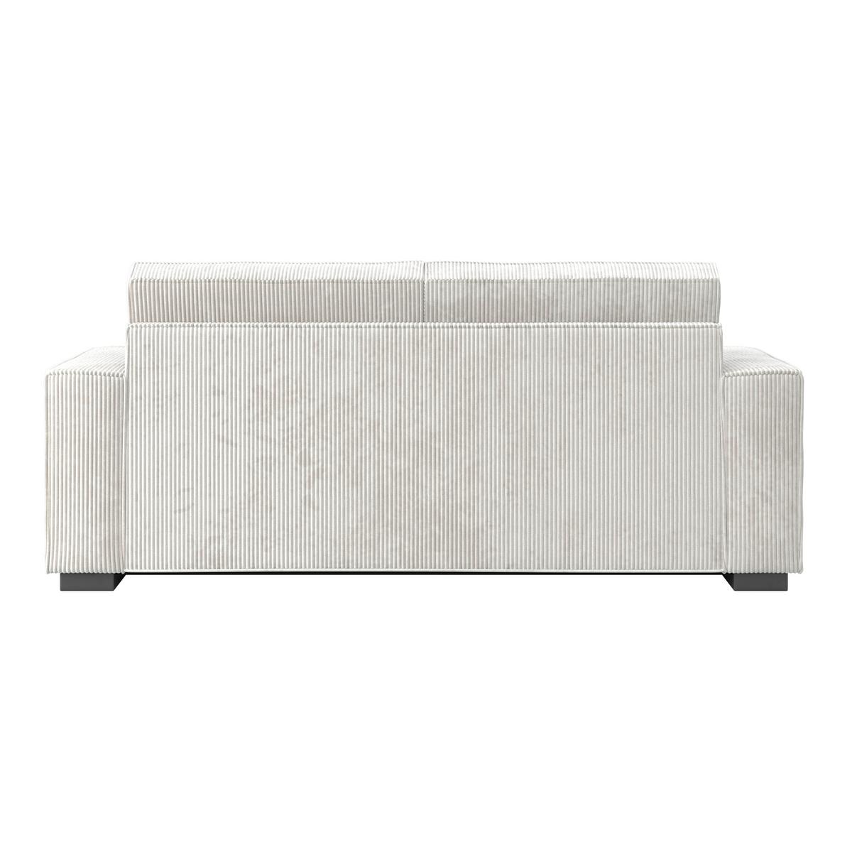 Zofa Liam, Bela - črna/bela, Moderno, umetna masa/tekstil (210/84/90cm) - Bessagi Home