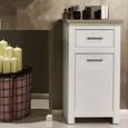 Midischrank Lotte - Alufarben/Pinienfarben, MODERN, Holzwerkstoff/Metall (53/97/37cm)
