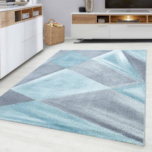 Webteppich Beta Blau ca. 240x340cm - Blau, Basics, Textil (240/340cm) - Novel