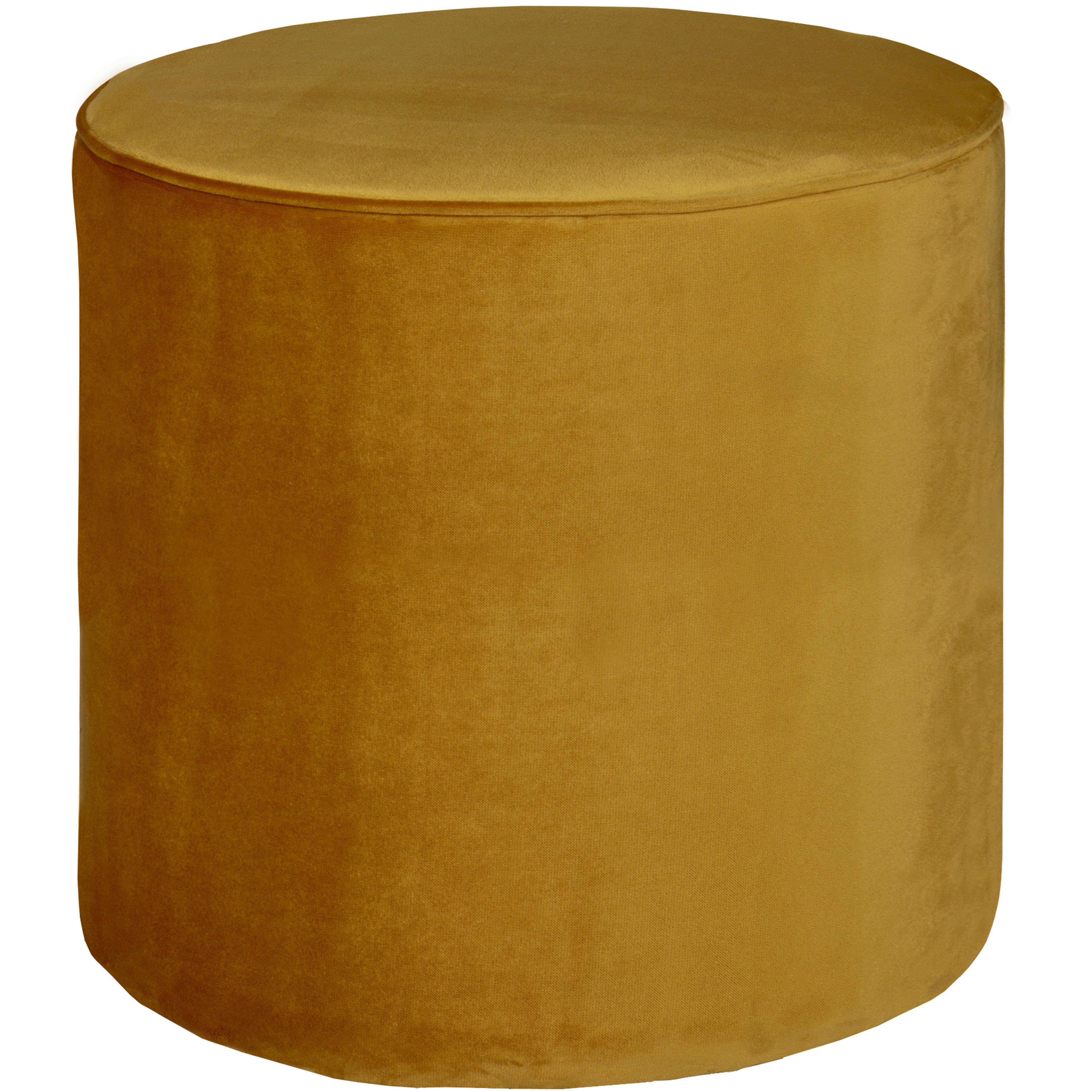 Hocker Sara Gelb - Gelb, Design, Textil (46/46/46cm) - Livetastic