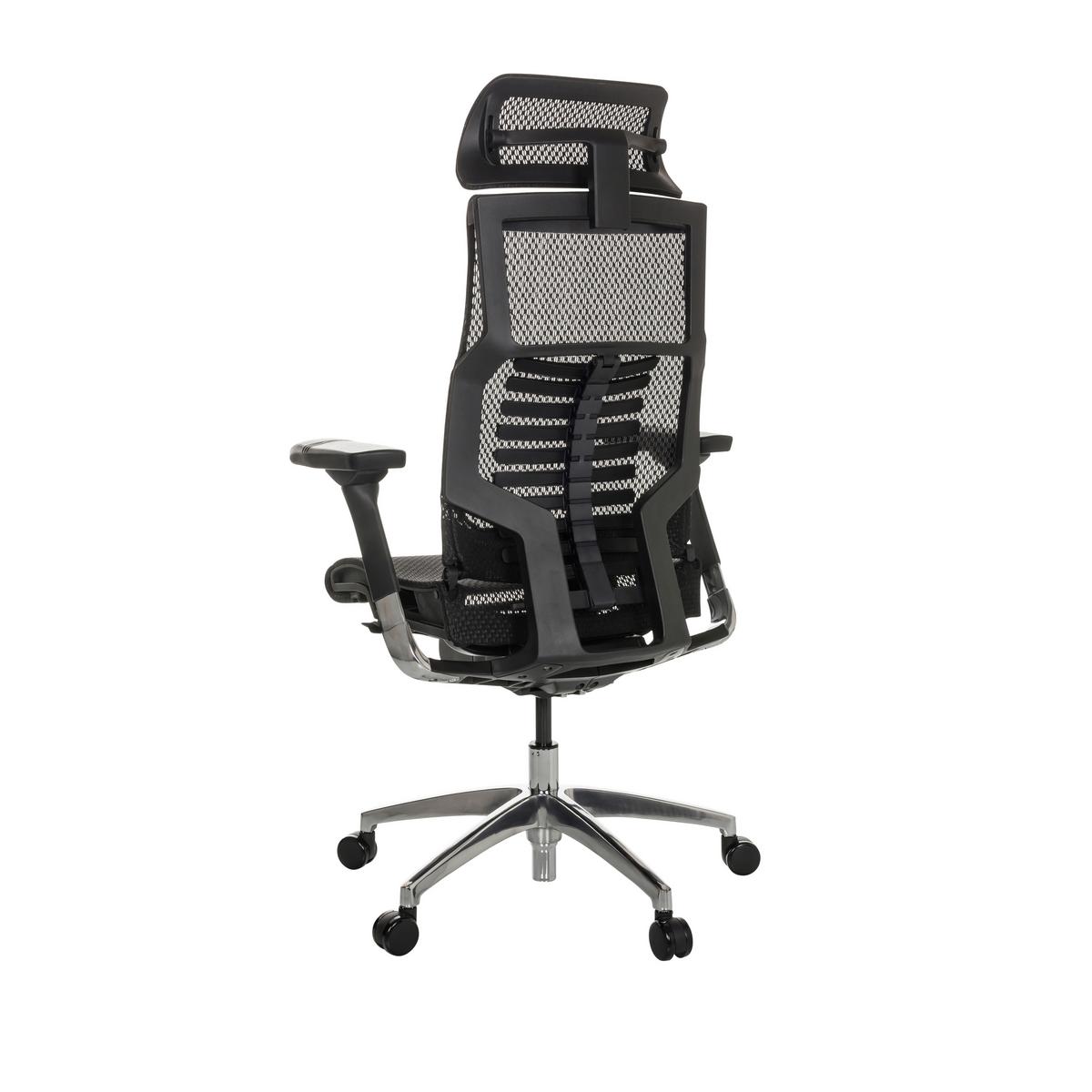Pisarniški Stol Dynafit Ii, Črna - srebrne barve/črna, Basics, kovina/umetna masa (67/119-135/60cm) - MID.YOU