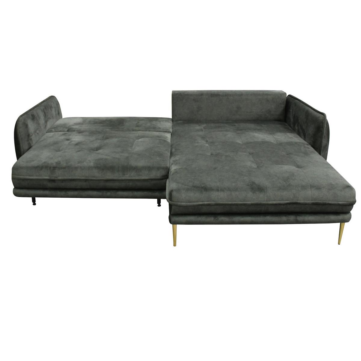Coltar WHISPER - verde închis, Modern, textil (260/90/194cm) - Mömax