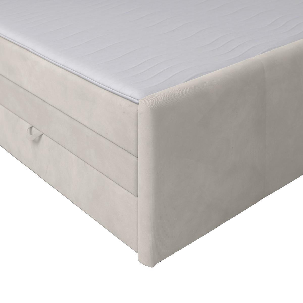 Boxspringbett Bologna ca. 180x200 cm Creme - MODERN, Holz/Kunststoff (180/200cm) - MID.YOU