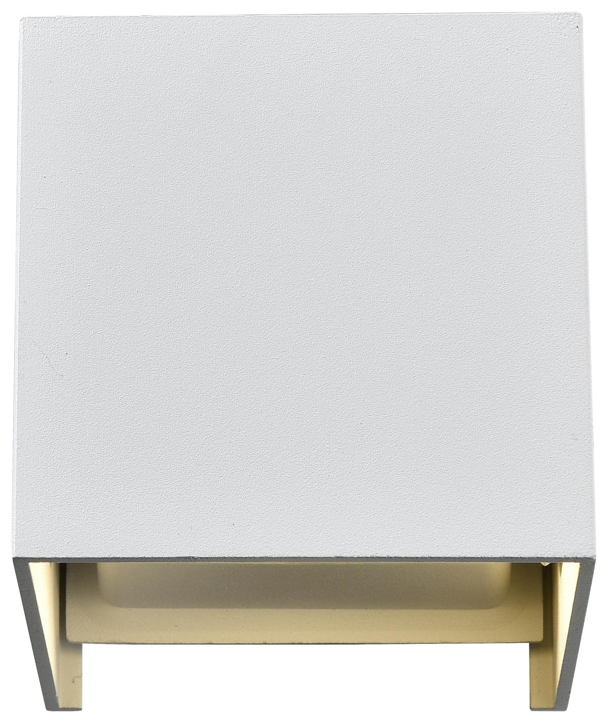 LED-Wandleuchte Kubik max. 7 Watt - Weiß, LIFESTYLE, Metall (10/10/10cm) - Mömax