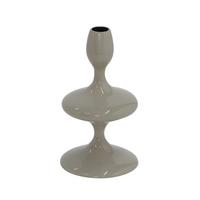 Stabkerzenhalter Laureen Grau - Grau, Basics, Metall (11/19,5/11cm)