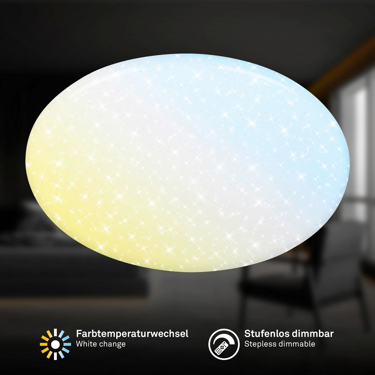 LAMPA SUFITOWA LED 3874016 VERB - biały, Basics, tworzywo sztuczne/metal (56/8.5cm)