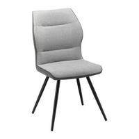 KRZESŁO EVA - czarny/szary, Modern, metal/drewno (49/91/59cm) - Bessagi Home