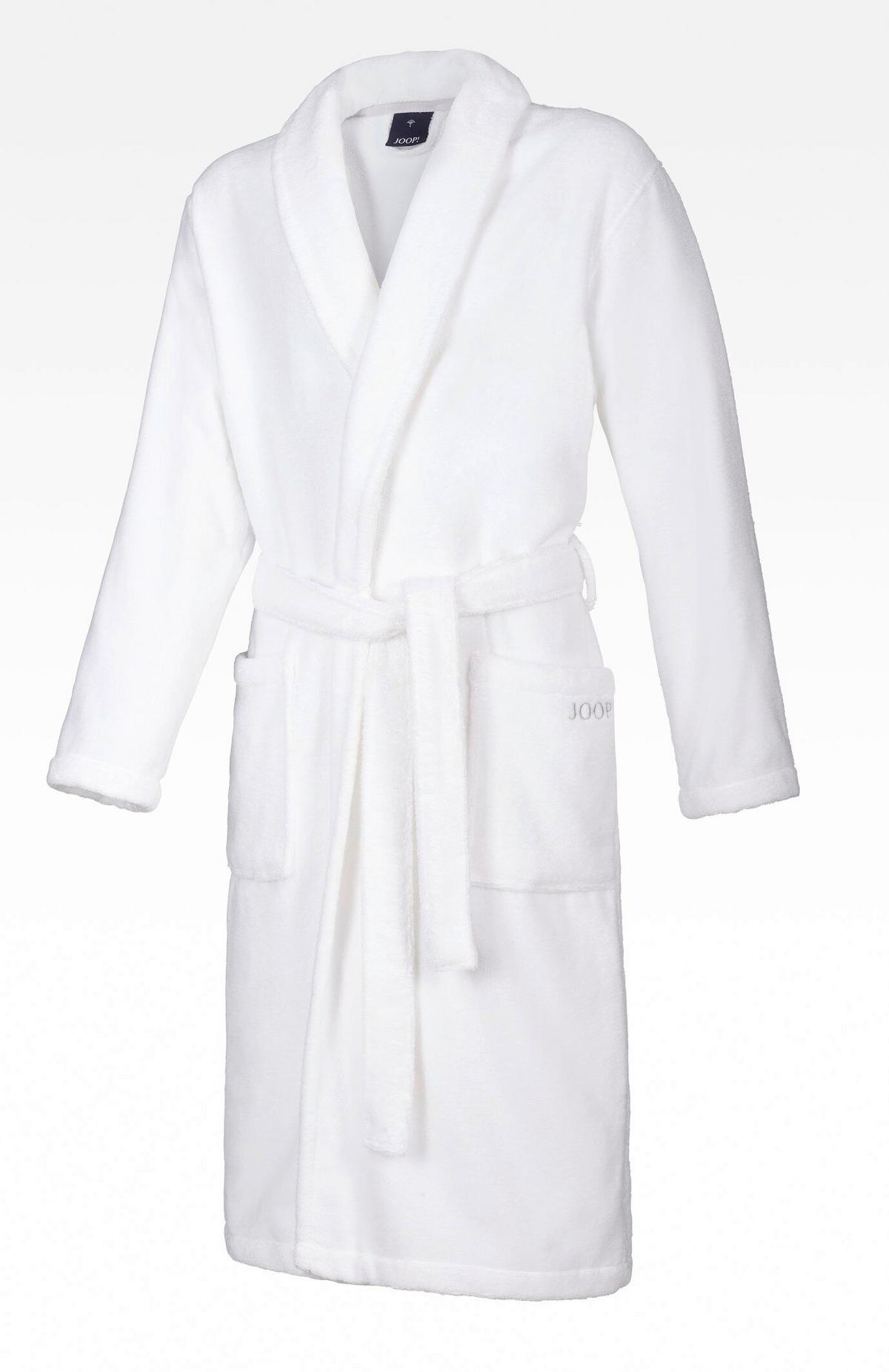 SZLAFROK KĄPIELOWY JOOP! HERREN SCHALKRAGEN - biały, Basics, tkanina (50/52null) - Joop!
